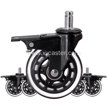 2.5 inch office chair caster wheel with lock